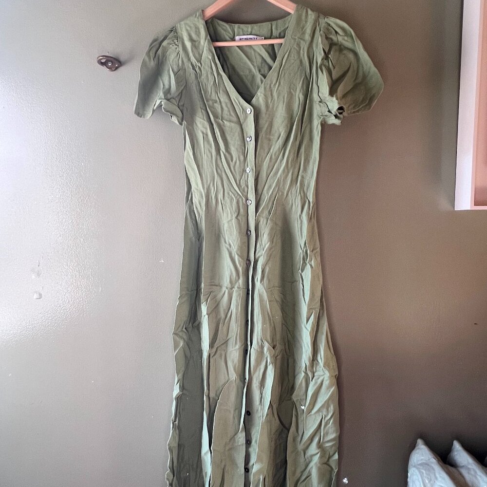 Sitting Pretty Green Dress